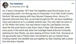 The Satellites via Facebook